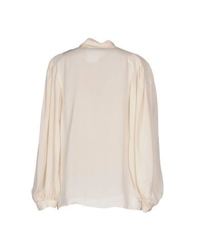 Shop Joseph Shirts & Blouses With Bow In Beige