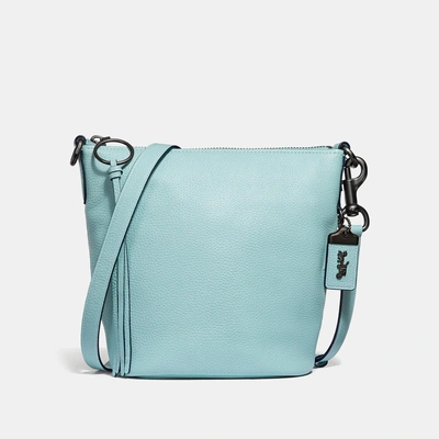 Shop Coach Duffle 20 In Color<lsn_delimiter>light Turquoise/black Copper