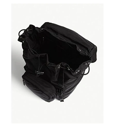 Shop Prada Nylon Technical Backpack In Black