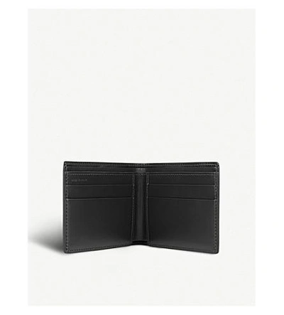 Shop Smythson Burlington Leather Multi Currency Wallet In Black