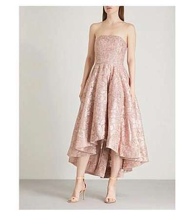 Shop Ted Baker Jacquard Dress In Pale Pink