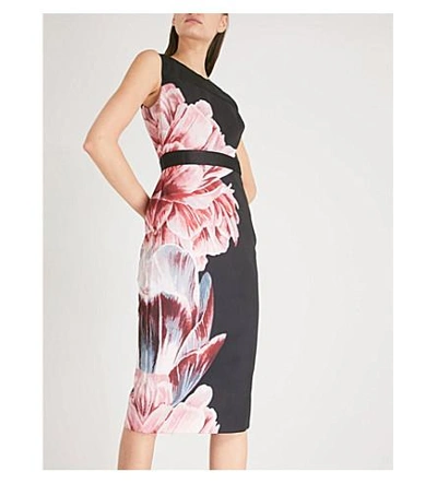 Ted Baker Xanadu Tranquility print Woven Dress In Black ModeSens