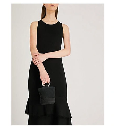 Shop Theory Nilimary Stretch-crepe Dress In Black