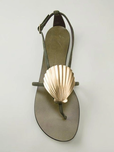 Shop Giuseppe Zanotti Shellfish Sandals