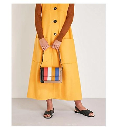 Shop Marni Ladies Brown In Multi Yellow Blue Black