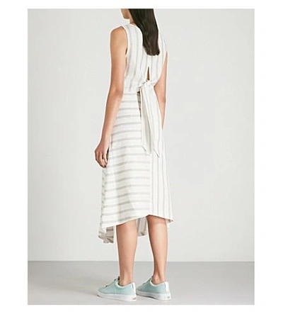 Shop Ted Baker Colour By Numbers Chambra Striped Linen Dress In Ivory