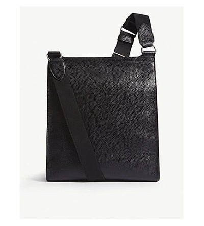 Shop Mulberry Antony Large Grained Leather Messenger In Black