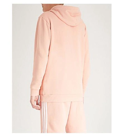 Shop Adidas Originals Trefoil Cotton Hoody In Dust Pink S15-st