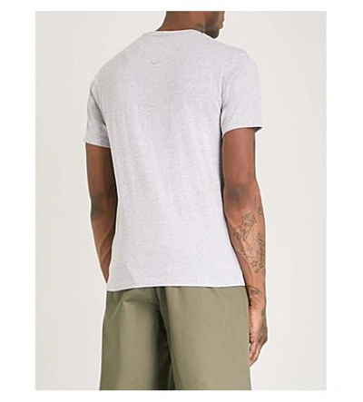 Shop Kenzo Logo-print Cotton-jersey T-shirt In Pearl Grey