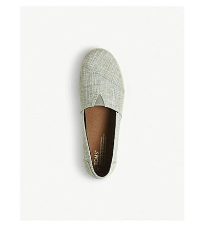 Shop Officine Creative Avalon Canvas Slip-on Shoes In Drizzle Grey