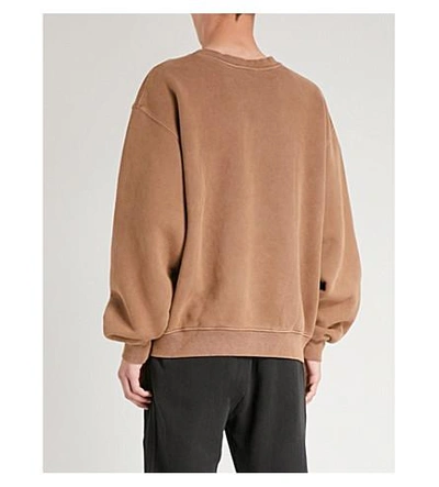 Shop Yeezy Season 6 Faded Cotton-jersey Sweatshirt In Hills