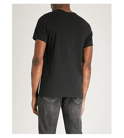 Shop Burberry Joeforth Cotton-jersey T-shirt In Black