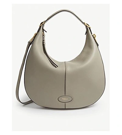 Mulberry Selby Small Grained Leather Hobo Bag In Solid Grey | ModeSens