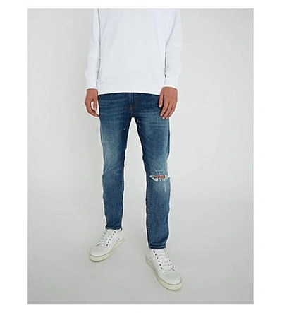 Shop Diesel Thommer Jeans In Indigo