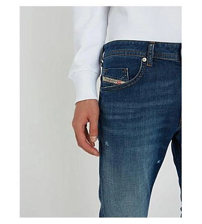 Shop Diesel Thommer Jeans In Indigo