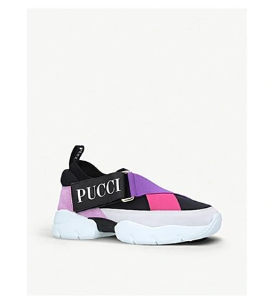 Shop Pucci City Cross Trainers In Blk/other