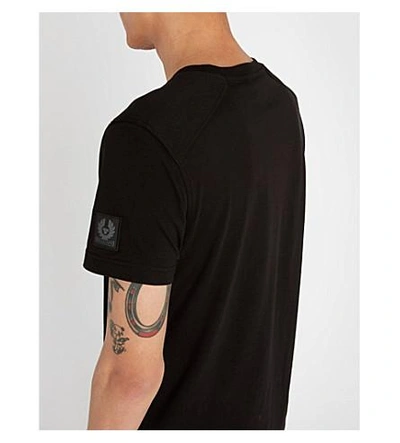 Shop Belstaff Thom Cotton T-shirt In Black