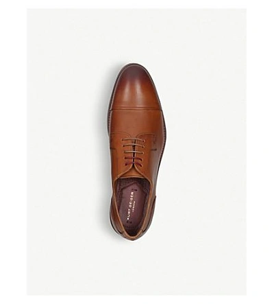 Shop Kurt Geiger Bernard Lace-up Leather Oxford Shoes In Tan