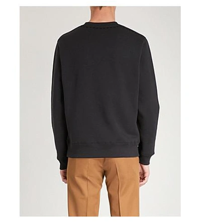 Shop Coach Dark Disney Cotton-blend Sweatshirt In Black