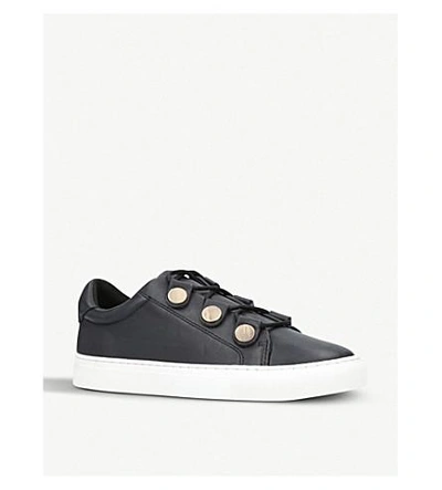 Larnie lace-up leather trainers