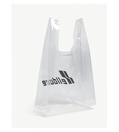 Shop We11 Done Clear Logo-print Tote Bag