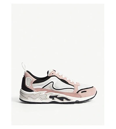 Shop Sandro Flame H-17 Trainers In Vieux Rose