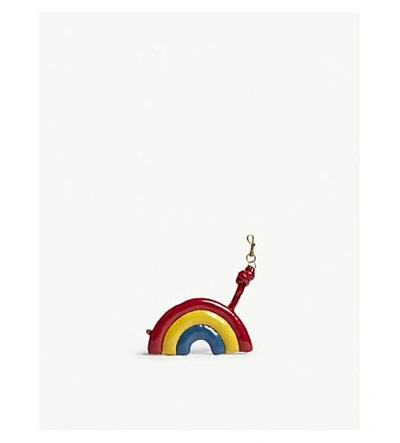 Shop Anya Hindmarch Chubby Rainbow Bag Charm In Multi Naplak