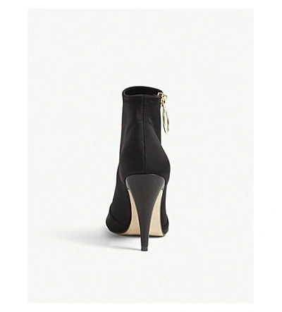 Shop Karen Millen Neoprene Ankle Boots In Black