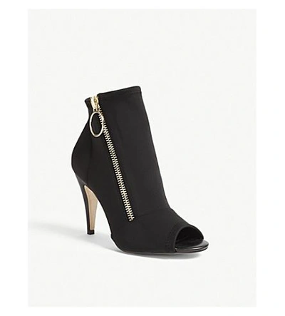 Shop Karen Millen Neoprene Ankle Boots In Black