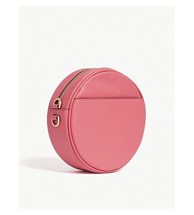Shop Michael Michael Kors Canteen Leather Cross-body Bag In Rose Pink
