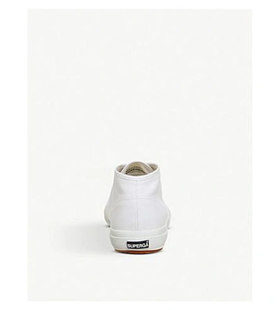 Shop Superga 2754 Mid-top Canvas Trainers In White