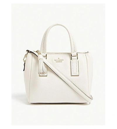 Shop Kate Spade Ladies Bleach Bone Striped Kingston Drive Mini Alena Leather Shoulder Bag