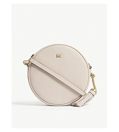 Shop Michael Michael Kors Canteen Leather Cross-body Bag In Soft Pink