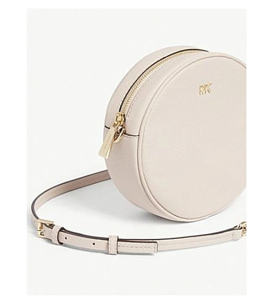 Shop Michael Michael Kors Canteen Leather Cross-body Bag In Soft Pink