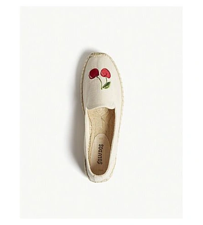 Shop Soludos Cherry Espadrille Smoking Slippers In Blush