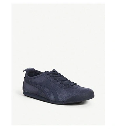 Shop Onitsuka Tiger Mexico 66 Suede Trainers In Peacoat