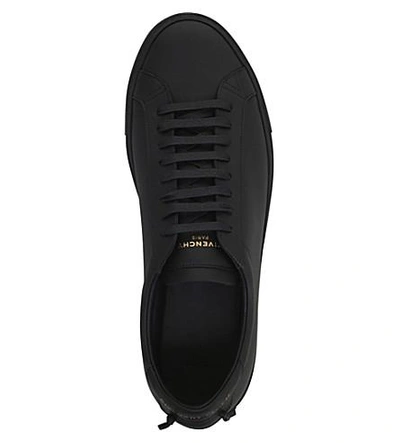 Shop Givenchy Knot Leather Trainers In Black/comb