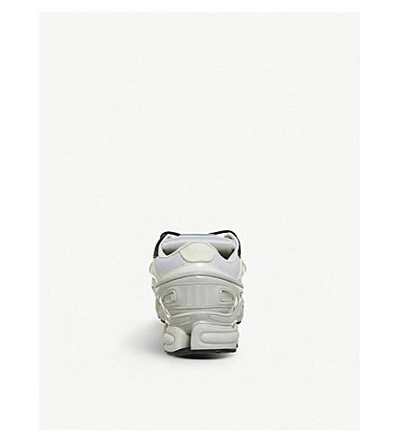 Shop Adidas Originals Ozweego Iii Leather And Mesh Sneakers In Cream Stone