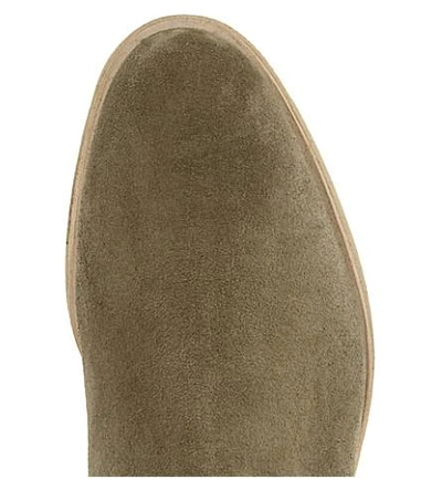 Shop Common Projects Suede Chelsea Boots In Olive