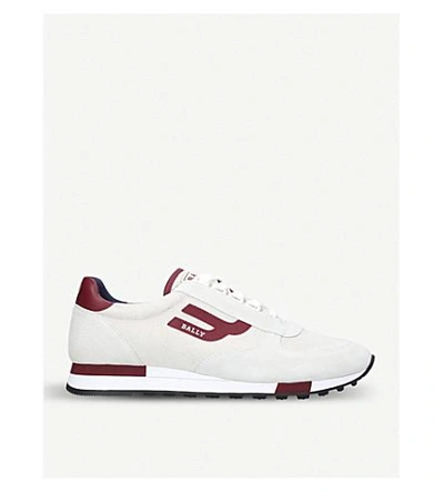 Shop Bally Gavino Low-top Canvas Sneakers In White/oth