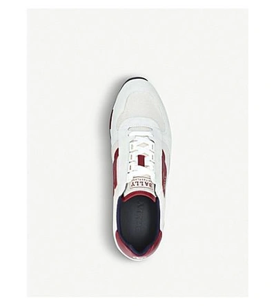 Shop Bally Gavino Low-top Canvas Sneakers In White/oth