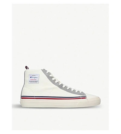 Champion Mercury High-top Leather Sneakers In White | ModeSens