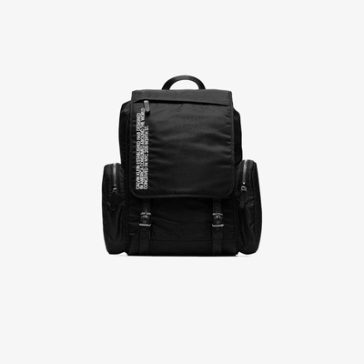 Shop Calvin Klein 205w39nyc Black Branded Backpack