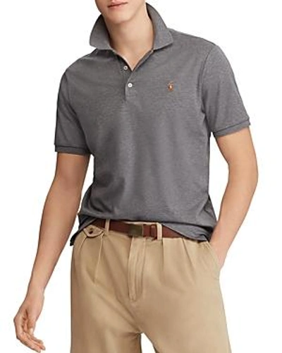 Shop Polo Ralph Lauren Polo Classic Fit Soft-touch Polo Shirt In Fortress Gray