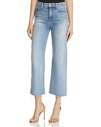 Shop 7 For All Mankind Alexa Crop Wide Leg Jeans In Luxe Vintage Flora