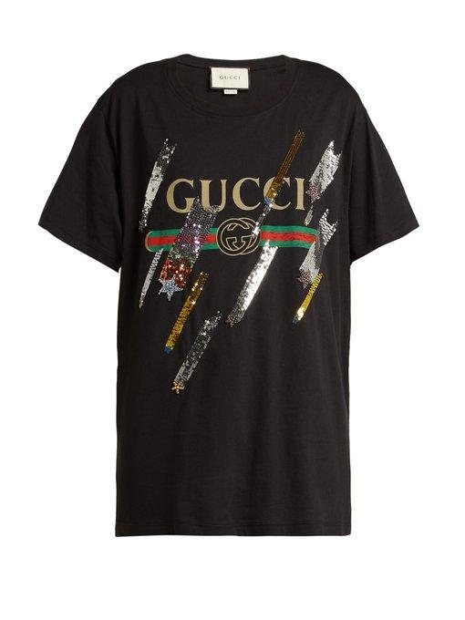 gucci shooting stars t shirt