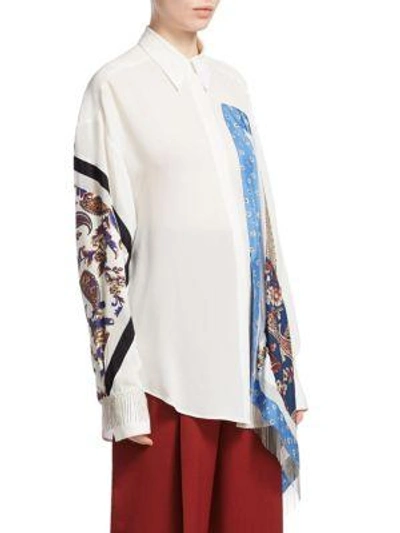 Shop 3.1 Phillip Lim / フィリップ リム Patchwork Button-down Shirt In White