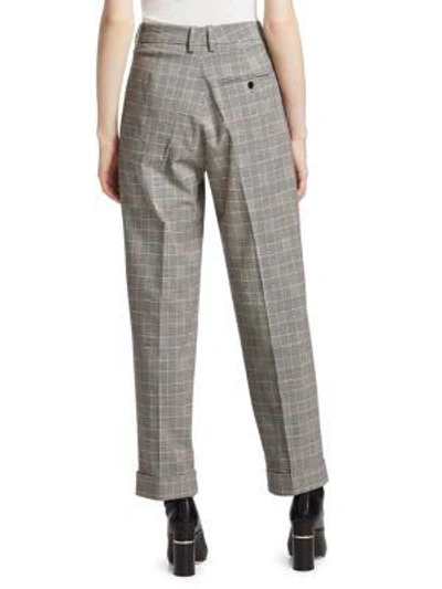 Shop 3.1 Phillip Lim / フィリップ リム Checked Wool Tapered Trousers In Black White Check