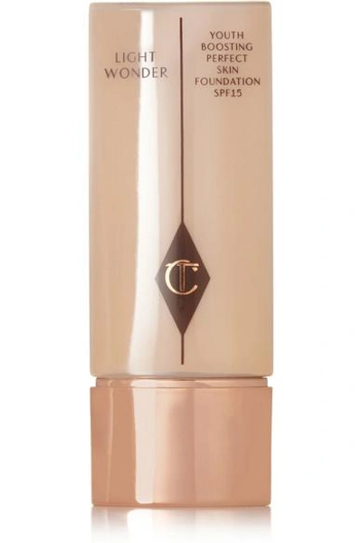 Shop Charlotte Tilbury Light Wonder Youth-boosting Foundation – 10 Dark, 40ml In Neutral