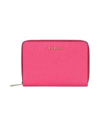 Shop Furla Wallets In Fuchsia